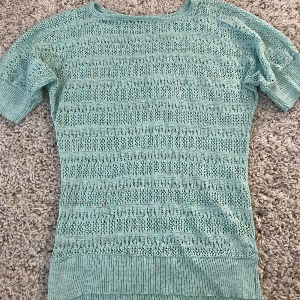 Mint dressy crochet top